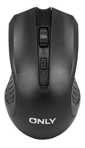 Mouse Inalambrico A Pila Only 2.4ghz Negro