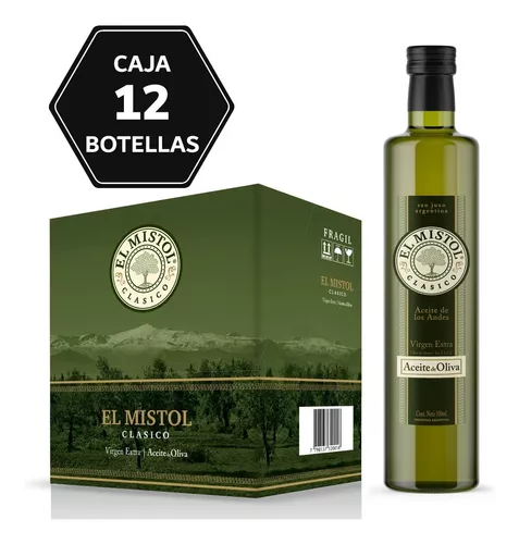 Caja de 12 botellas de 500ml de Aceite de Oliva Blend Virgen Extra
