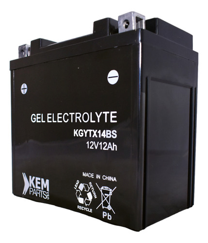 Bateria Gel Kemparts Kgytx14bs Medida 151x87x145mm C