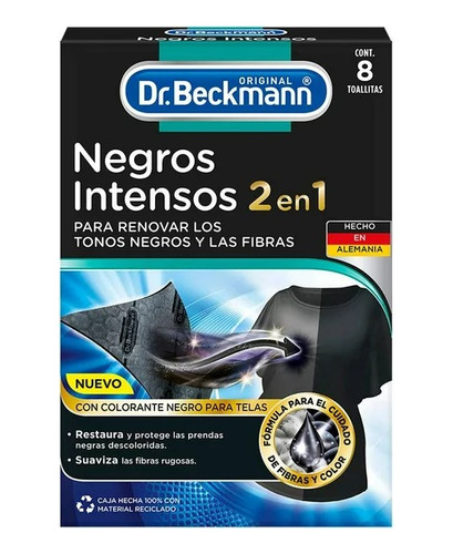 Toallitas Dr. Beckmann   Negros Intensos 2 Cajas 