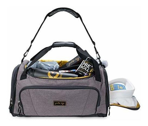 Gold Bjj Jiu Jitsu Duffle Bag - Bolsillo Impermeable Para S