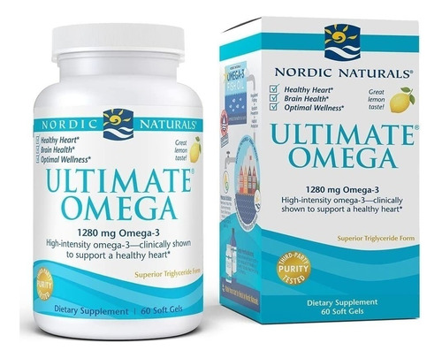 Nordic Naturals Ultimate Omega, Sabor A Limon - 1280 Mg Omeg