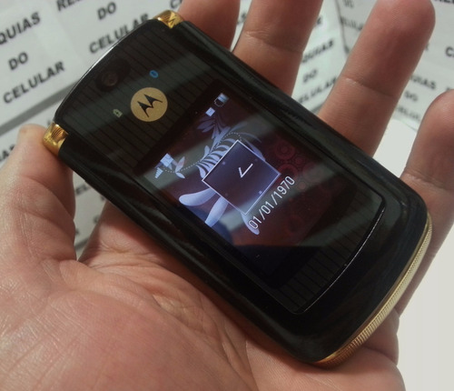 Celular Motorola V8 Gold Luxo Lindo Fliper Original Reliquia