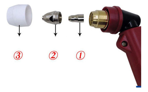 . P80 Corte De Torch Boquilla Consumibles Kit De Consumibles