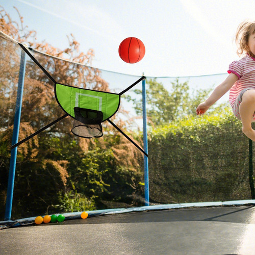 Mini Aro De Baloncesto Para Trampolín, Con 1 Uds Bolas