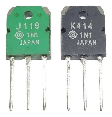 Par De Transistor 2sk414 K414 2sj119 J119 To-3p Nuevos