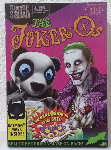 Suicide Squad The Joker Con Oso Panda Flocked Figuras Mattel (Usado)