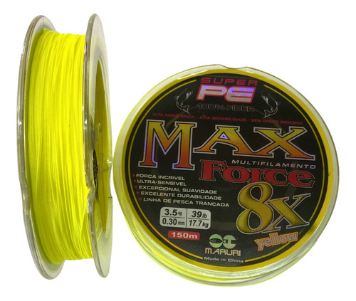 Multifilamento Maruri Max Force 8 Hebras- 39lbs - 150mts