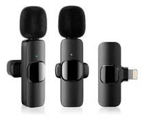 Comprar Micrófono inalámbrico de doble solapa para iPhone Android, color negro, tipo C, Android, micrófono de solapa