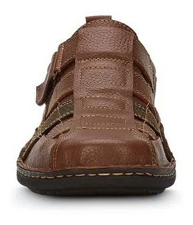 Huaraches Sandalias Piel Cafe Ferrato Comfort Playa Piel