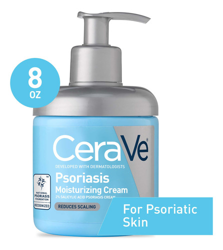 Crema Hidratante Cerave Para La Psoriasis De 8 Onzas Con