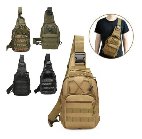 Bolsa Militar Transversal Bag Shoulder Tático Pochete Peito