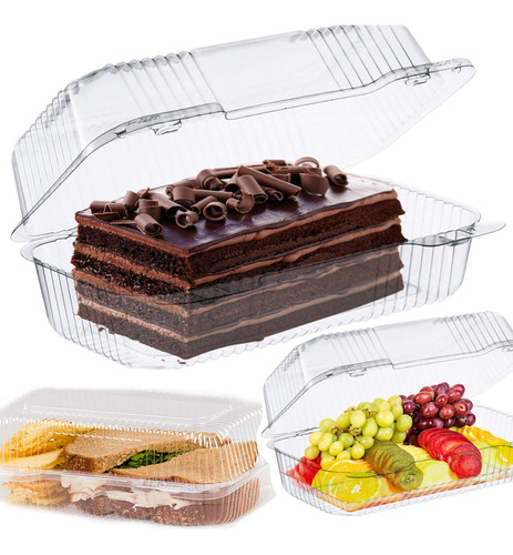 Pizety 9 X 5 Contenedor Para Rollos De Postre, Tapa Transpar