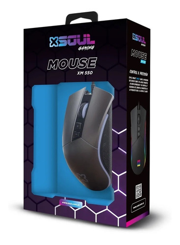 Imagen 3 de 3 de Mouse gamer de juego Soul XM550 GAME-XM550 negro