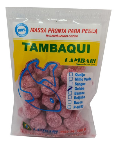 Pasta cocida lista para pescar, sabor a guayaba, tambaqui, 100 g, 5 oz