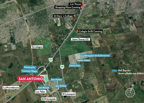 Lote Terreno Barrio Cerrado Barrio San Antonio, Canning Village (dueño Directo)