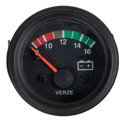 Voltímetro 12V Analógico – Medidor de Voltaje Calibre de Voltaje BX100007  2.047 in/2 pulgadas Medidor de Voltaje (8-16V)
