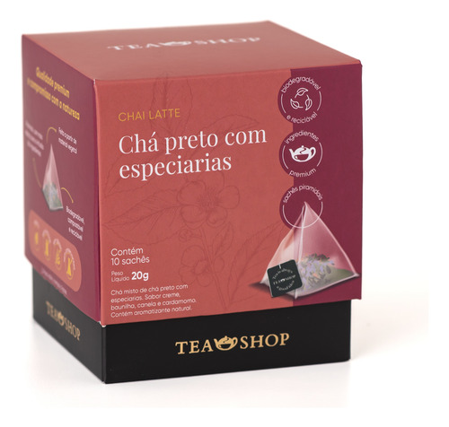 Chá Tea Shop - Chá Preto Com Especiarias