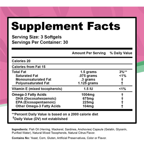 Fairhaven Health Peapod Omega-3 Embarazo Saludable 90 Cáps