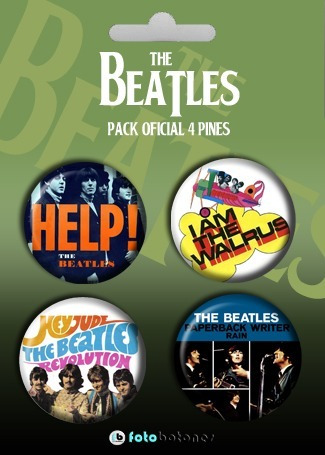 Pines De The Beatles X 4 Prendedores (pack 3) 38mm