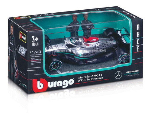 Vehículo F1 Mercedes-amg W13 N° 44 Hamilton Escale 1/43