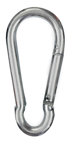 Imagem 3 de 6 de Kit 25 Mosquetão Galvanizado Com Trava Aço 8x80mm Beltools
