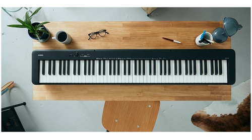 Piano Digital Casio Cdp-s110 88 Teclas Com Pedal E Fonte Voltagem Pilha