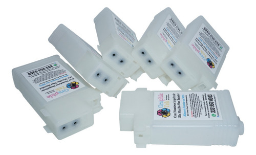 6 Cartucho Rellenable Compatible Canon Pfi102 Prograf Ipf750