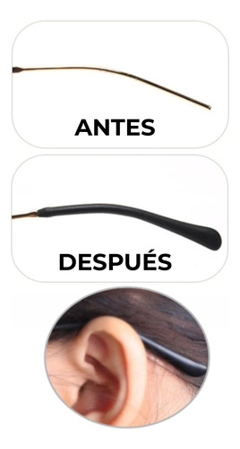 Terminal Acetato X Par Anteojos Gafas Para Patillas Optica Nude