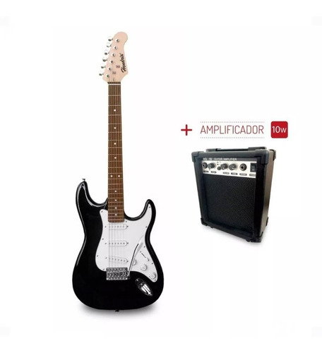 Imagen 4 de 5 de Kit Guitarra Eléctrica 39 + Amplificador 10w Hendrix Hx0044