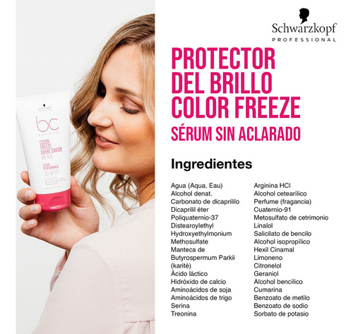 Bonacure Color Freeze Sérum Crema Protector De Color 150 Ml