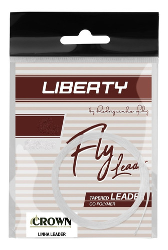 Linha Leader Conico De Fly Liberty 3x 2,75 Metros - Crown Cor Branco