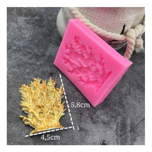 Imagen 2 de 6 de Molde Silicona Coral Fondo Mar Reposteria Porcelana Belgrano