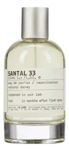 Perfume Le Labo Santal 33 , Original , Batch Code A92, Sem Embalagem ...