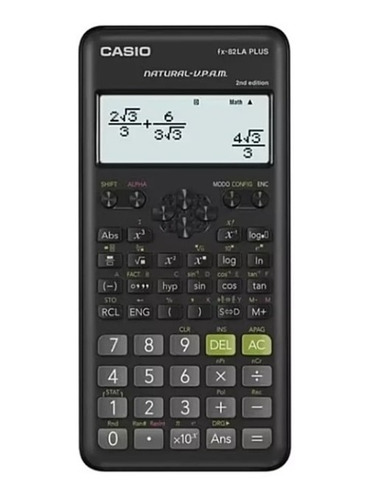 Calculadora Científica Casio Fx-82la Plus 2bkw/252 Funciones