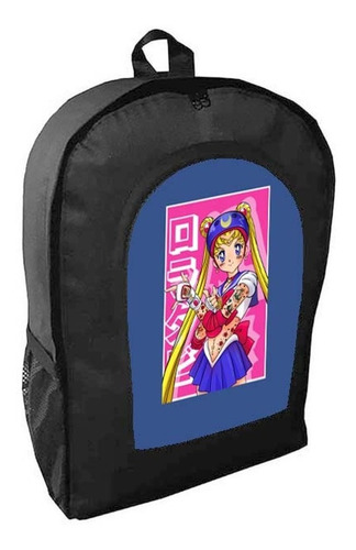 Mochila Negra Sailor Moon Adulto / Escolar C10