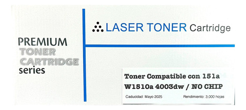 Toner Compatible Con 151a W1510a 4003dw Mpf4103 No Chip