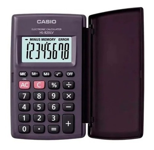 Calculadora Casio Hl-820lv 8 Dígitos Tapa Dura Bolsillo