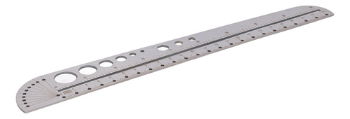 Régua De Metal Em Aço Inoxidável Multifuncional Em Forma Esp