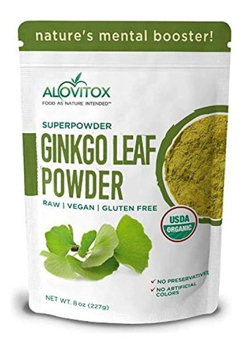 Polvo De Hoja De Ginkgo Biloba | Apoya El Envejecimiento Sa.