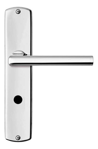 Fechadura Porta De Banheiro Mz180 40mm Cromado Com Espelho