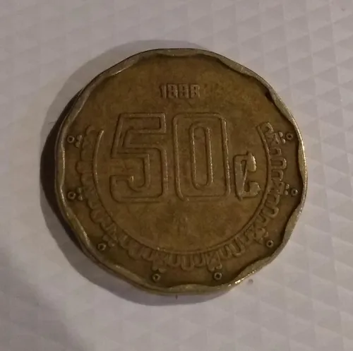 comprar Moneda Cincuenta Centavos Mexicanos Con Error En Fecha(1888)