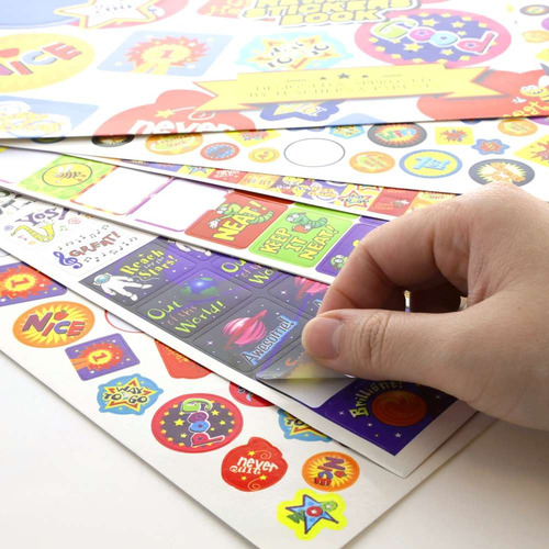 Calcamonias Libro Gigante Con Pegatinas De Recompensa