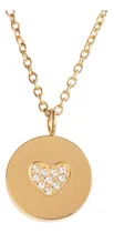 Comprar Cyber Off! Collar Medalla Corazón Oro 18kt Diamantes -1003o