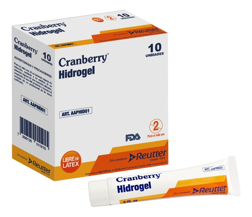 Hidrogel 15 Gramos Cranberry X1