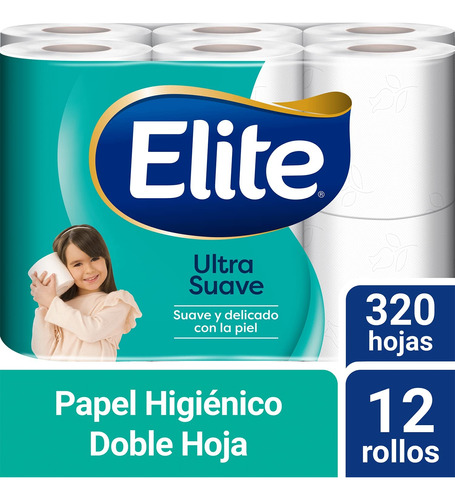 Papel Higiénico Elite Softmax Con 12 Rollos