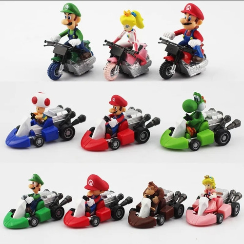 Mario Kart Mario Bross Set 10 Figuras