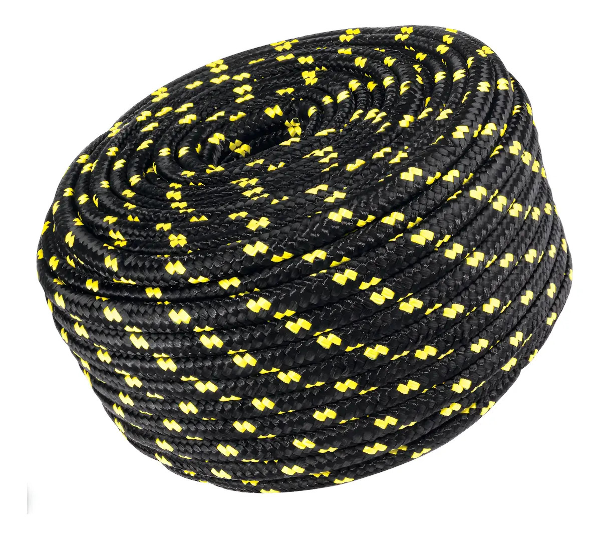 Piola De Polipropileno Trenzada, 10mm Color Negro