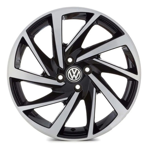 Rodas Voyage Gol Aro 17 4x100 (jogo)+bicos Cor Preto Com Diamantado