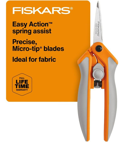 Fiskars 190500 Razoredge Micro-tip Easy Action Shears, 5 Inc